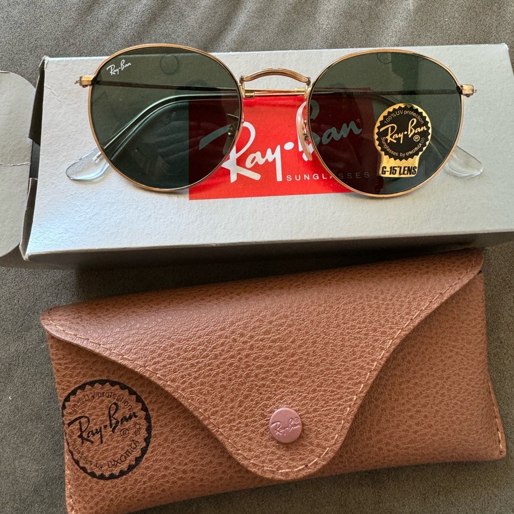 RayBan Round Metal Sunglasses